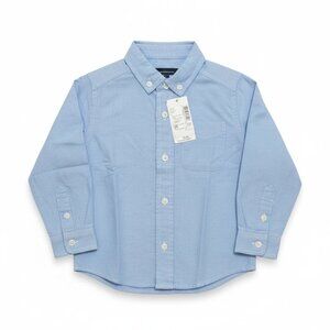 The Children's Place Boys Dress Shirt Long Sleeve Blue Button-Down Size 2T